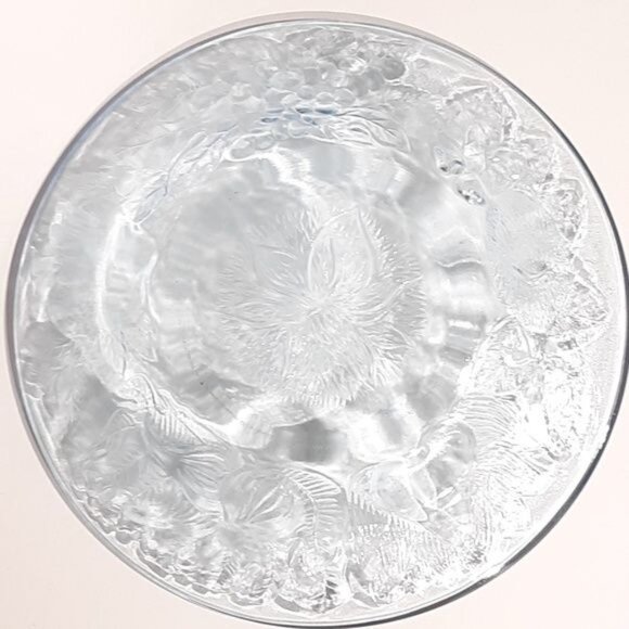 Vintage KIG Indonesia 3D Ice Blue Set of 2 Salad Plates Bowls - Picture 8 of 8